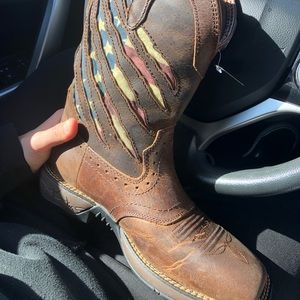 Cody James American Flag Square Toe Boots